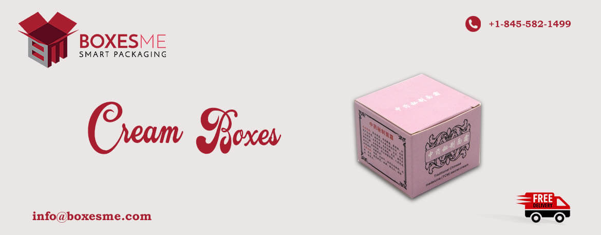 Manufacturer of wholesale custom cream packaging boxes